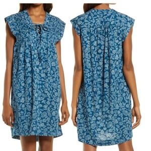 Faherty| Cameo Cove Shift Dress Floral Blue NWT Size Small